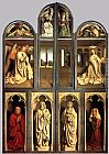 Jan van Eyck The Ghent Altarpiece (wings closed) painting